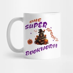 One super spooky bookworm Mug